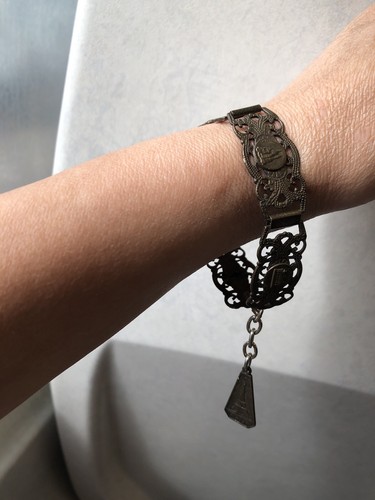 Vintage filigrane depose chain - vintage,